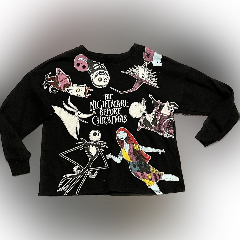 Disney Jerry Leigh Tim Burton Nightmare Before Christmas Sweatshirt Size Small